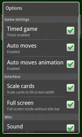Classic FreeCell screenshot